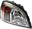 1591405 Passenger Side Halogen Headlight, With bulb(s), OE Replacement