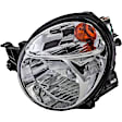 1591818 Driver Side Halogen Headlight, With bulb(s), Clear Lens