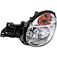 1591818 Driver Side Halogen Headlight, With bulb(s), Clear Lens