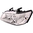 1591821 Passenger Side Halogen Headlight, With bulb(s), Clear Lens