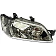 1591821 Passenger Side Halogen Headlight, With bulb(s), Clear Lens