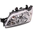 1591821 Passenger Side Halogen Headlight, With bulb(s), Clear Lens