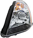 1591866 Driver Side Halogen Headlight, With bulb(s), Clear Lens