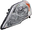 1591921 Driver Side Halogen Headlight, Without bulb(s), Clear Lens