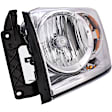 1591928 Passenger Side Halogen Headlight, With bulb(s), OE Replacement