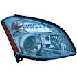 1591930 Passenger Side Halogen Headlight, With bulb(s), Clear Lens