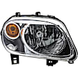 1591933 Driver Side Halogen Headlight, With bulb(s), Clear Lens