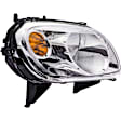 1591933 Driver Side Halogen Headlight, With bulb(s), Clear Lens