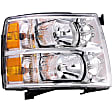 1591942 Driver Side Halogen Headlight, With bulb(s), OE Replacement