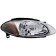 1591949 Passenger Side Halogen Headlight, With bulb(s), Clear Lens