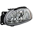 1591950 Driver Side Halogen Headlight, With bulb(s), Clear Lens