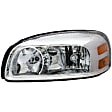 1591977 Driver Side Halogen Headlight, With bulb(s), Clear Lens