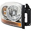 1591988 Passenger Side Halogen Headlight, With bulb(s), OE Replacement