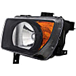 1592047 Driver Side Halogen Headlight, Without bulb(s), Clear Lens