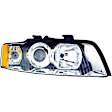 1592064 Passenger Side Halogen Headlight, With bulb(s), OE Replacement