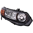 1592074 Passenger Side Halogen Headlight, Without bulb(s), Clear Lens