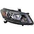 1592091 Passenger Side Halogen Headlight, With bulb(s), Clear Lens