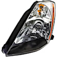 1592092 Driver Side Halogen Headlight, With bulb(s), Clear Lens