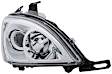 1592151 Passenger Side Halogen Headlight, With bulb(s), Clear Lens