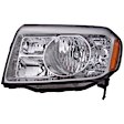 1592279 Driver Side Halogen Headlight, Without bulb(s), Clear Lens