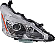1592502 Passenger Side Halogen Headlight, With bulb(s), OE Replacement, Sedan