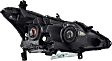 1592503 Driver Side Halogen Headlight, With bulb(s), OE Replacement, Sedan