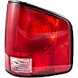 1610001 Passenger Side Halogen Tail Light, Without bulb(s), Red Lens