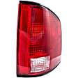 1610001 Passenger Side Halogen Tail Light, Without bulb(s), Red Lens