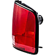 1610001 Passenger Side Halogen Tail Light, Without bulb(s), Red Lens