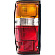 1610018 Driver Side Halogen Tail Light, With bulb(s), Amber, Clear & Red Lens