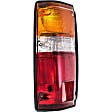 1610018 Driver Side Halogen Tail Light, With bulb(s), Amber, Clear & Red Lens