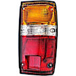 1610019 Passenger Side Halogen Tail Light, With bulb(s), Amber, Clear & Red Lens
