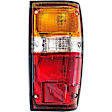 1610019 Passenger Side Halogen Tail Light, With bulb(s), Amber, Clear & Red Lens
