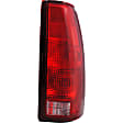 1610049 Passenger Side Halogen Tail Light, With bulb(s), Red Lens