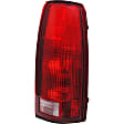 1610049 Passenger Side Halogen Tail Light, With bulb(s), Red Lens