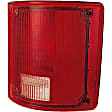 1610052 Driver Side Halogen Tail Light, Without bulb(s), Clear & Red Lens