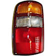 1610122 Driver Side Halogen Tail Light, Without bulb(s), Amber, Clear & Red Lens