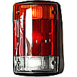 1610211 Passenger Side Halogen Tail Light, Without bulb(s), Red Lens