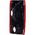 1610219 Passenger Side Halogen Tail Light, Without bulb(s), Clear & Red Lens
