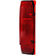 1610219 Passenger Side Halogen Tail Light, Without bulb(s), Clear & Red Lens