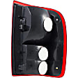 1610230 Driver Side Halogen Tail Light, Without bulb(s), Amber, Clear & Red Lens
