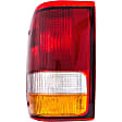 1610230 Driver Side Halogen Tail Light, Without bulb(s), Amber, Clear & Red Lens