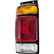 1610234 Driver Side Halogen Tail Light, Without bulb(s), Amber, Clear & Red Lens