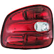 1610252 Driver Side Halogen Tail Light, Without bulb(s), Clear & Red Lens, Fleetside