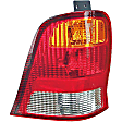 1610260 Driver Side Halogen Tail Light, Without bulb(s), Amber, Clear & Red Lens
