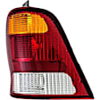 1610261 Passenger Side Halogen Tail Light, Without bulb(s), Amber, Clear & Red Lens