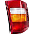 1610320 Driver Side Halogen Tail Light, Without bulb(s), Amber, Clear & Red Lens