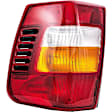 1610321 Passenger Side Halogen Tail Light, Without bulb(s), Amber, Clear & Red Lens