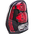 1610350 Driver Side Halogen Tail Light, With bulb(s), Clear & Red Lens