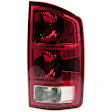 1610363 Passenger Side Halogen Tail Light, With bulb(s), Clear & Red Lens
